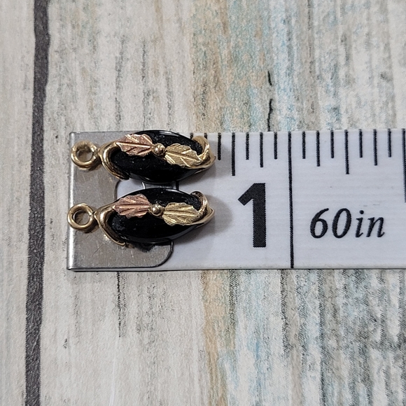 10k Onyx Two little Charms For Earrings. - Picture 7 of 9